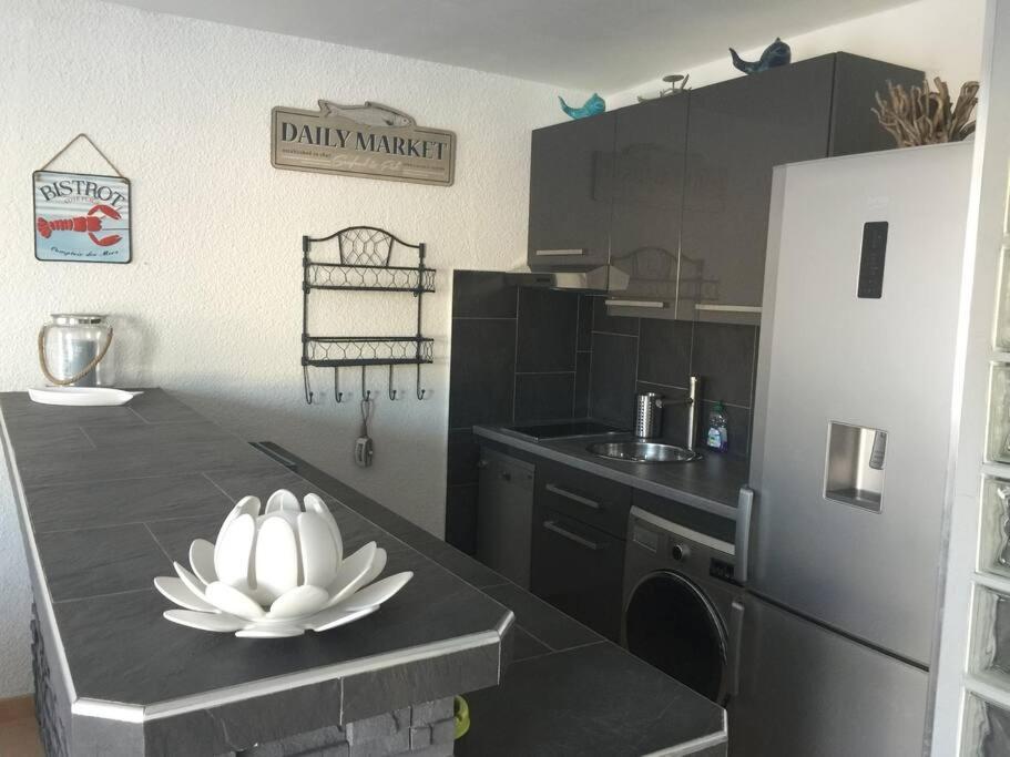 Appartement Vue Mer - Rdc - Parking Prive - Meuble Tourisme 4 Etoiles Agde Dış mekan fotoğraf